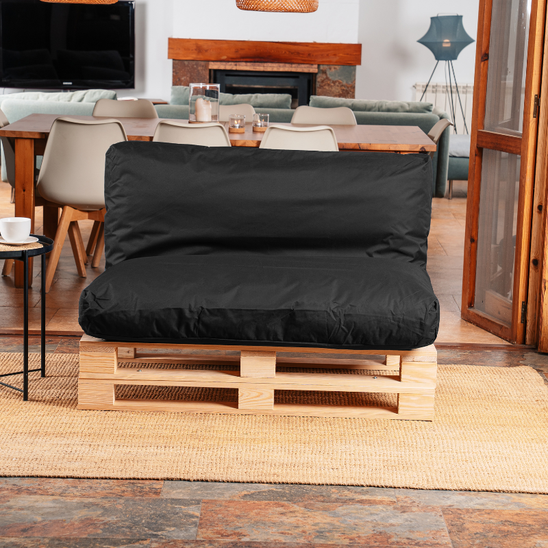 Coussin palette déhoussable imperméable 120x60 cm