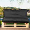 Coussin palette déhoussable imperméable 120x60 cm