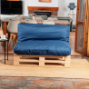 Coussin palette déhoussable imperméable 120x60 cm