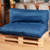 Coussin palette déhoussable imperméable 120x60 cm
