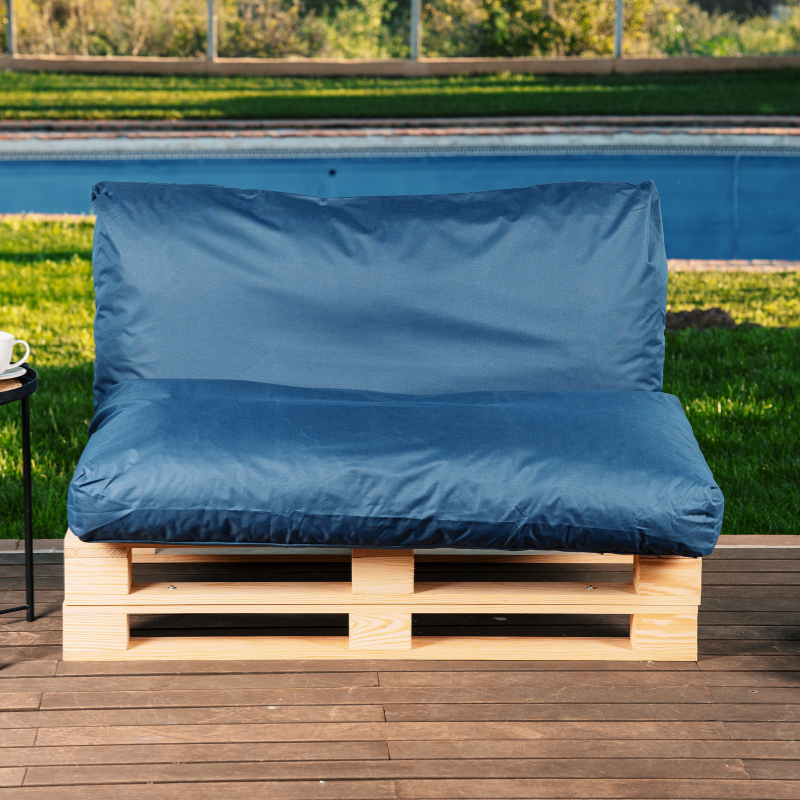 Coussin palette déhoussable imperméable 120x60 cm
