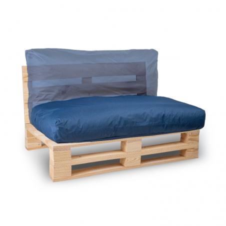 Coussin palette déhoussable imperméable 120x60 cm