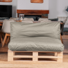 Coussin palette déhoussable imperméable 120x60 cm