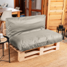 Coussin palette déhoussable imperméable 120x60 cm