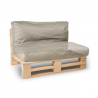Coussin palette déhoussable imperméable 120x60 cm