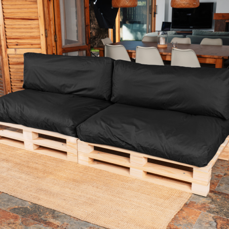 Coussins palette déhoussable imperméable LOT X2