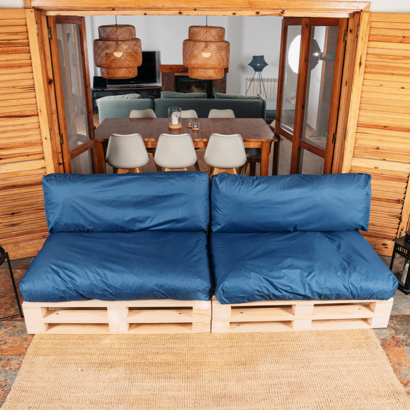 Coussins palette déhoussable imperméable LOT X2