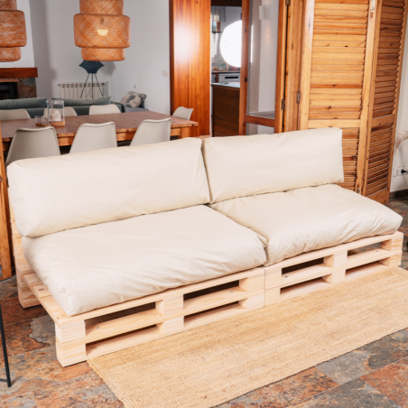 Coussins palette déhoussable imperméable LOT X2