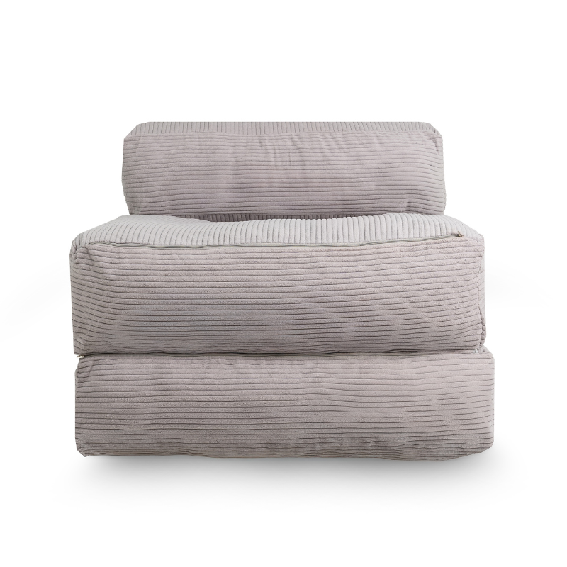 Housse Chauffeuse 1 place 70 x 190 cm Gris clair