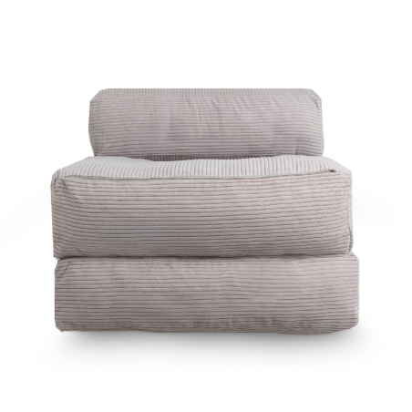 Housse Chauffeuse 1 place 70 x 190 cm Gris clair