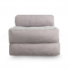 Housse Chauffeuse 1 place 70 x 190 cm Gris clair