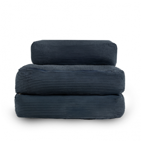 Housse Chauffeuse 1 place 70 x 190 cm Bleu foncé