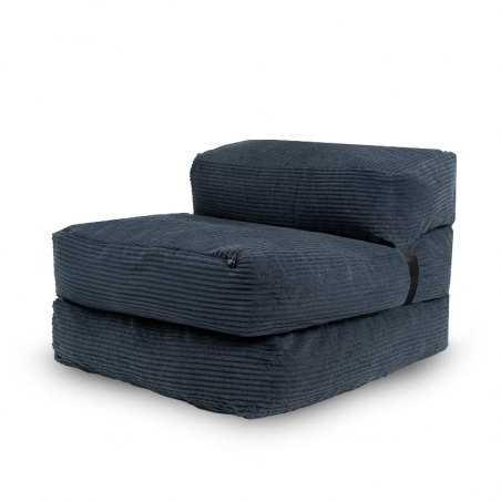 Housse Chauffeuse 1 place 70 x 190 cm Bleu foncé