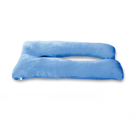 Housse Coussin de Grossesse Velours 140x80 cm Bleu