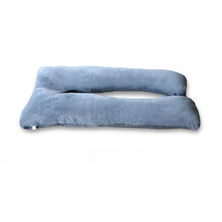 Housse Coussin de Grossesse Velours 140x80 cm Gris