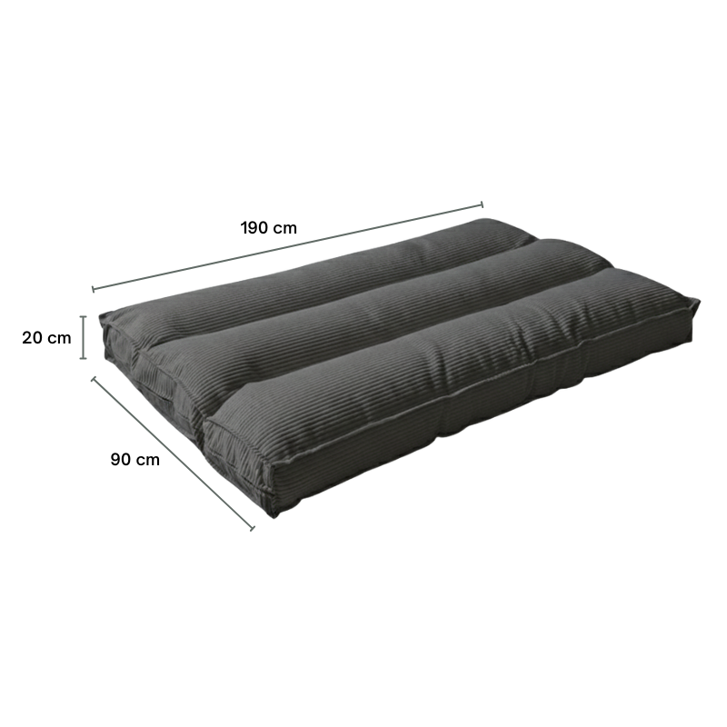Futon déhoussable 90 x 190 cm