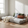 Futon déhoussable 90 x 190 cm
