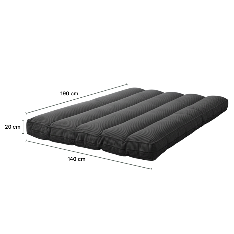 Futon déhoussable 140 x 190 cm