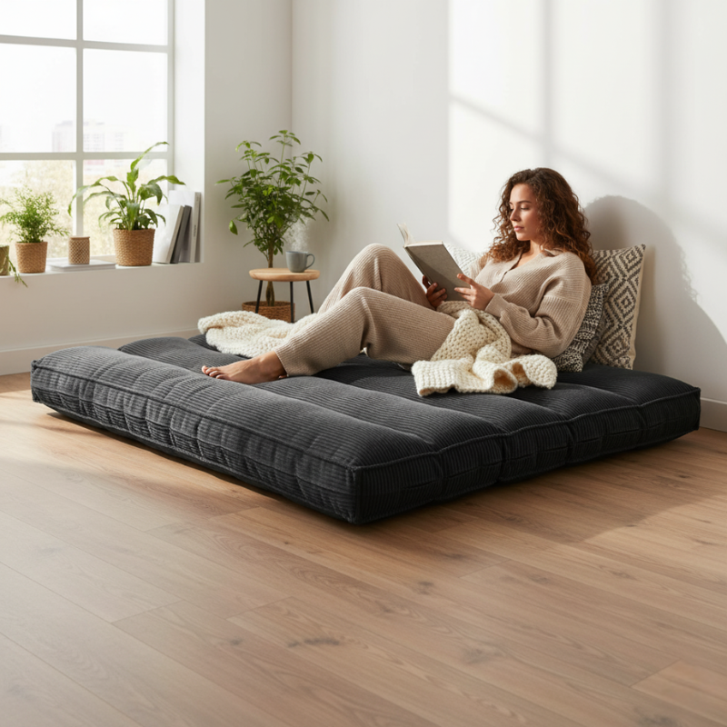 Futon déhoussable 140 x 190 cm