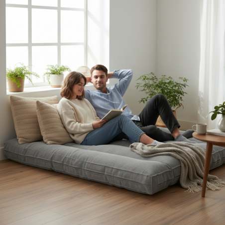 Futon déhoussable 140 x 190 cm