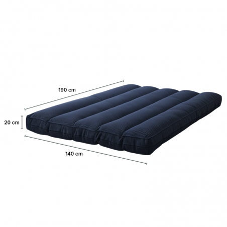 Futon déhoussable 140 x 190 cm