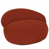 Pouf XXL en Velours côtelé 110 x 100 cm