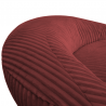 Pouf XXL déhoussable en Velours côtelé 110 x 100 cm