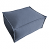 Pouf méridienne pour canapé modulable en effet lin 80x60x38 cm