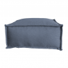Pouf méridienne pour canapé modulable en effet lin 80x60x38 cm