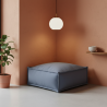 Pouf méridienne pour canapé modulable en effet lin 80x60x38 cm
