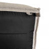 Pouf méridienne pour canapé modulable en effet lin 80x60x38 cm