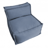 Module central pour canapé modulable en effet lin 90x82 cm