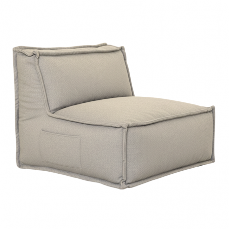 Module central pour canapé modulable en effet lin 90x82 cm