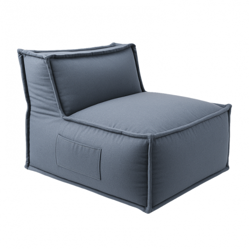 Module central pour canapé modulable en effet lin 90x82 cm