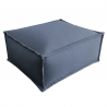Pouf méridienne pour canapé modulable - Effet lin - 80x60x38 cm