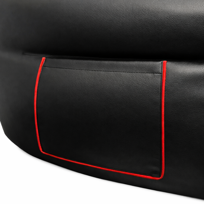 Pouf gaming en similicuir 100x110 cm