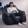 Pouf gaming en similicuir 100x110 cm