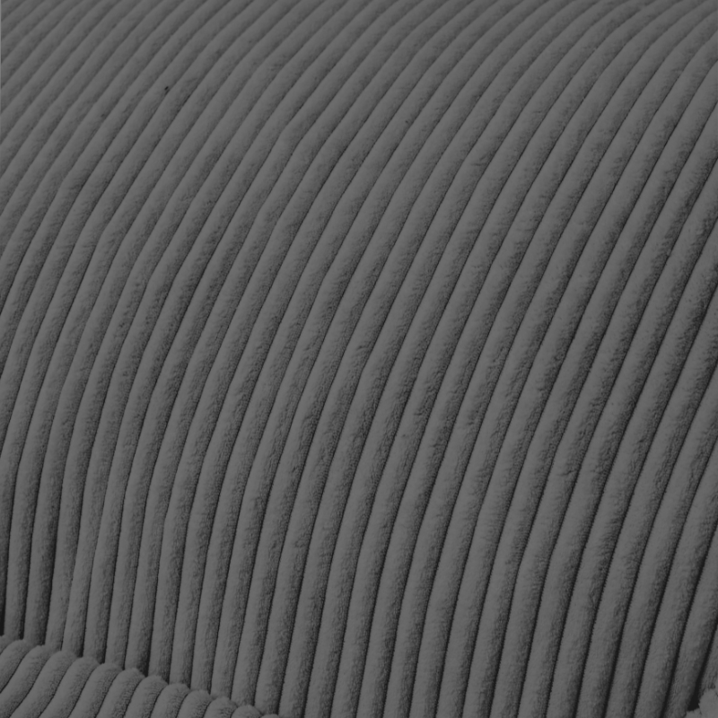 Pouf fauteuil en velours côtelé