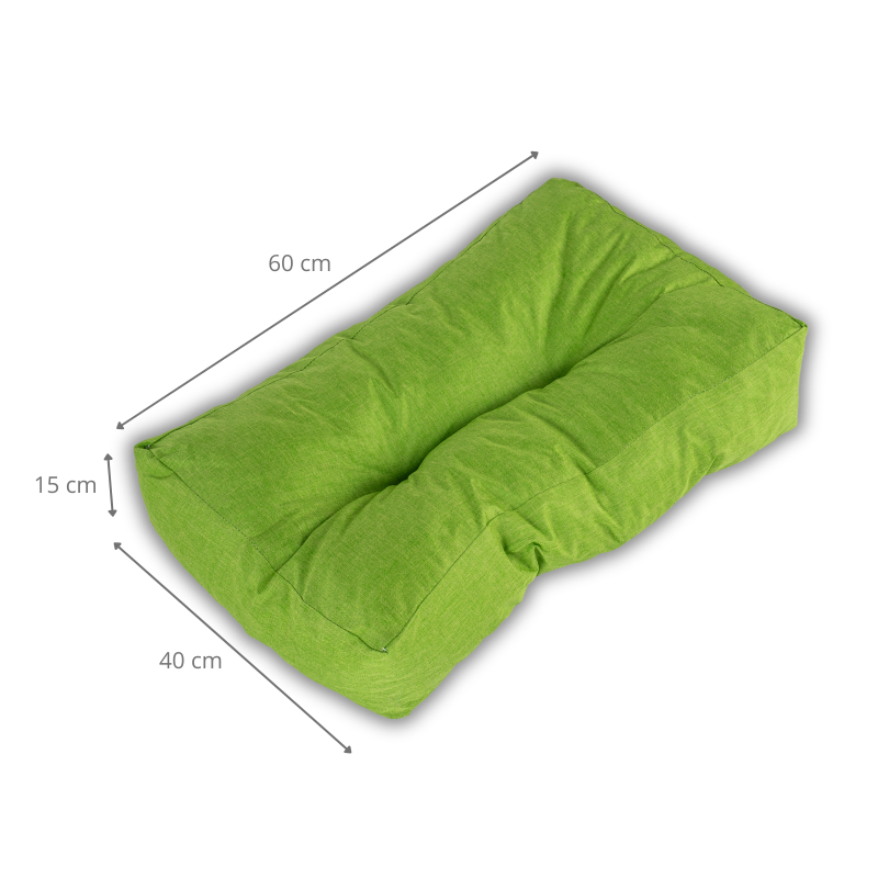 coussin palette angle dimensions