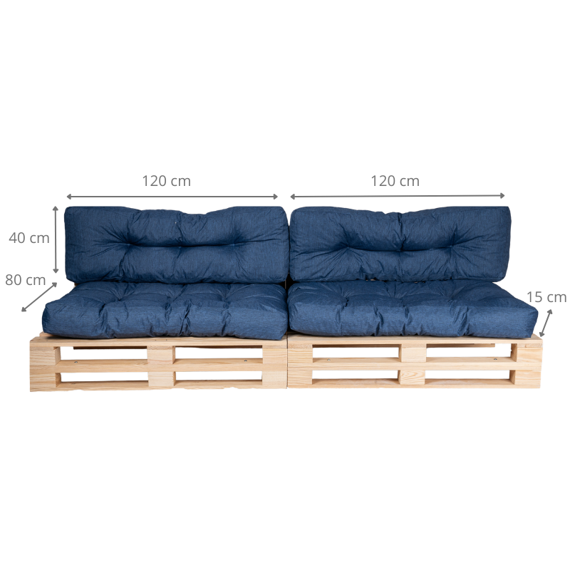 coussin palette dimensions