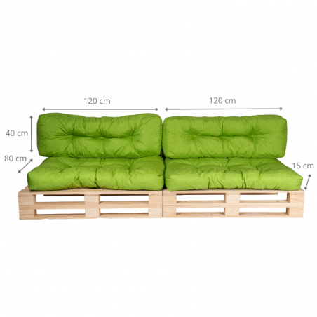 coussin palette dimensions