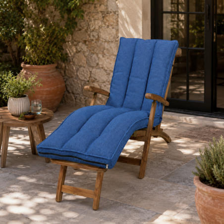coussin bain de soleil déhoussable en extérieur