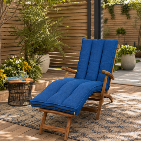 coussin bain de soleil déhoussable en extérieur
