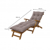 coussin bain de soleil dimensions