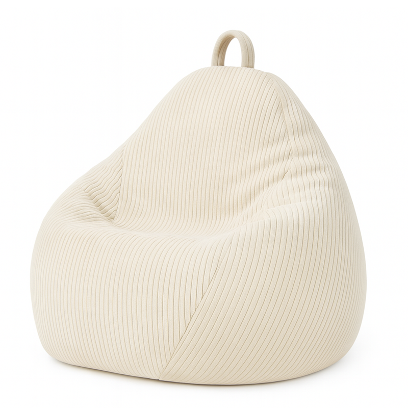 Pouf Poire Velours Côtelé déhoussable - 105x85 cm