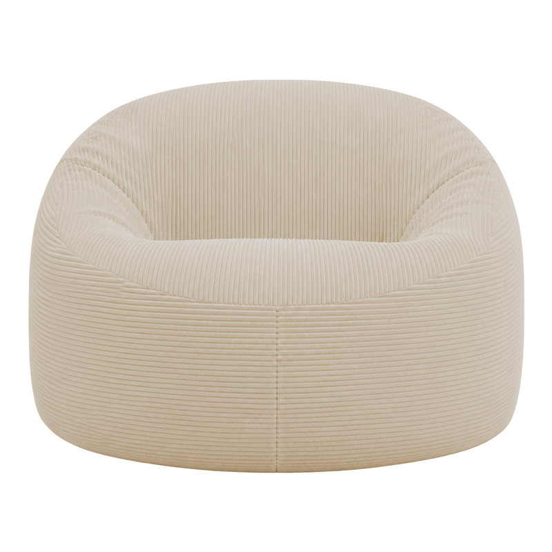 Pouf déhoussable Velours Côtelé Épais - 100 cm