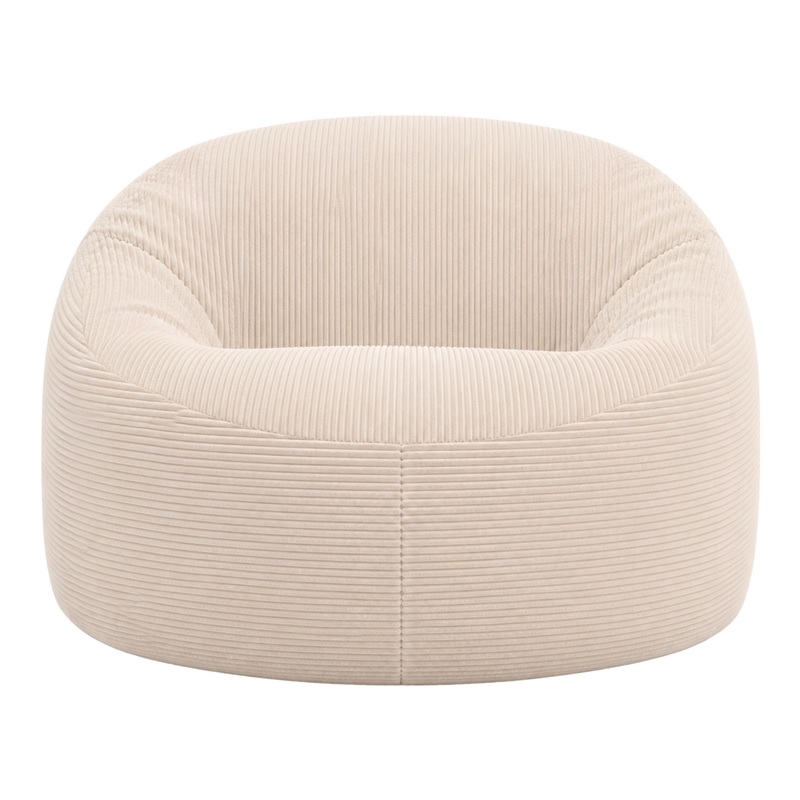 Pouf déhoussable Velours Côtelé Épais - 100 cm